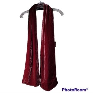 Vtg Peter Charles Velvet Scarf 2 sided USA